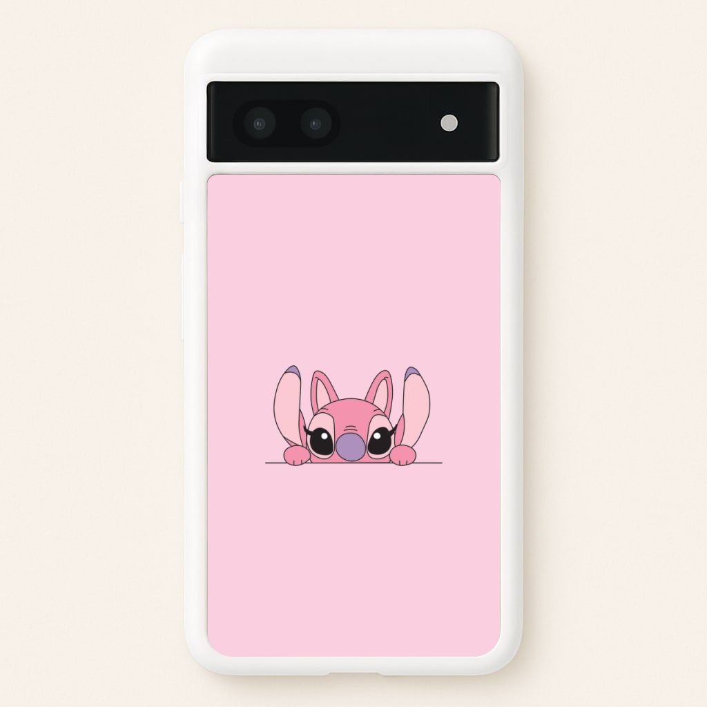 Angel Leaning - Pink Alien - Angel Stitch Phone Case for Google Pixel 7a