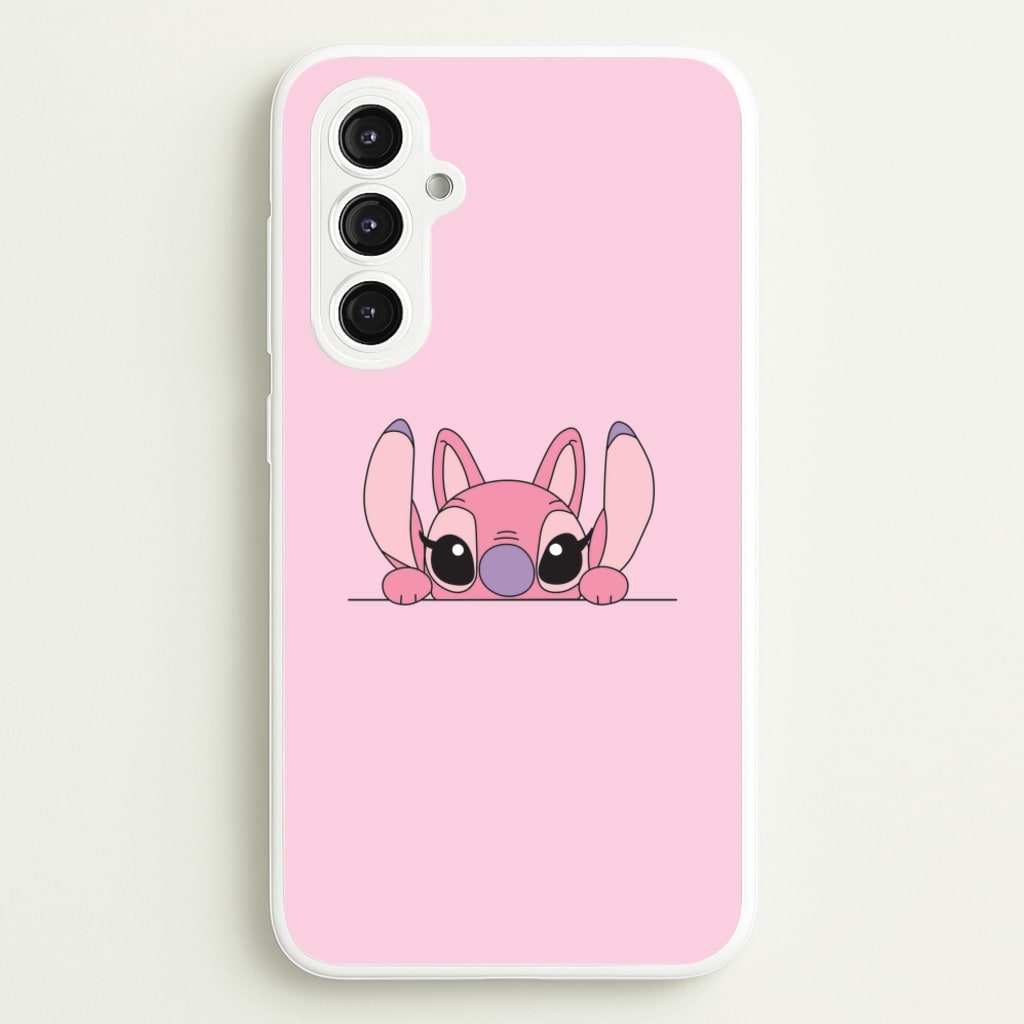 Angel Leaning - Pink Alien - Angel Stitch Phone Case for Galaxy S23FE