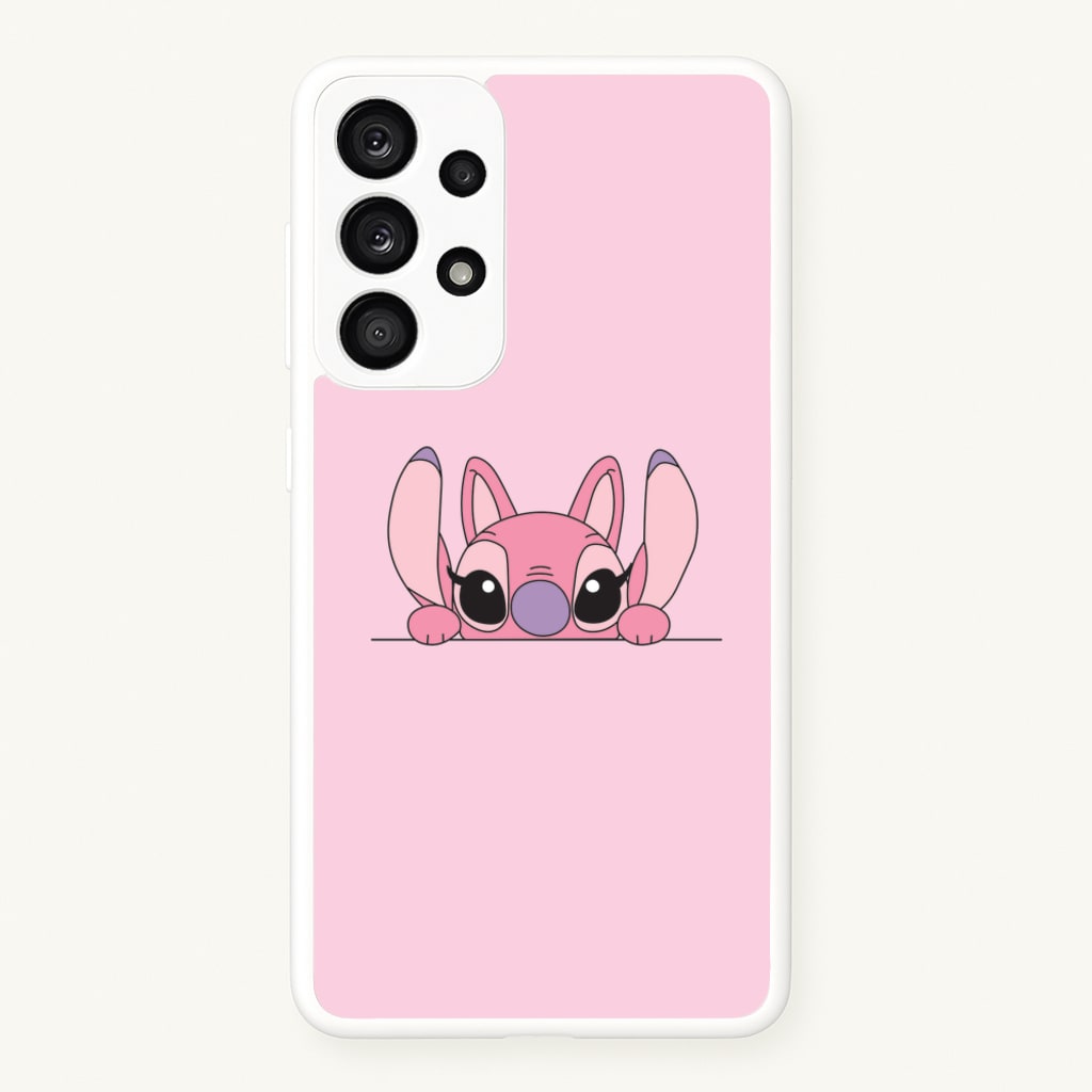 Angel Leaning - Pink Alien - Angel Stitch Phone Case for Galaxy A53