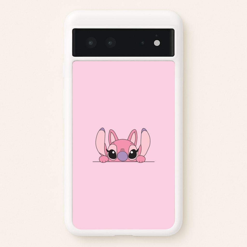 Angel Leaning - Pink Alien - Angel Stitch Phone Case for Google Pixel 6