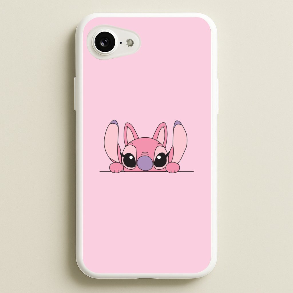 Angel Leaning - Pink Alien - Angel Stitch Phone Case for iPhone 16e