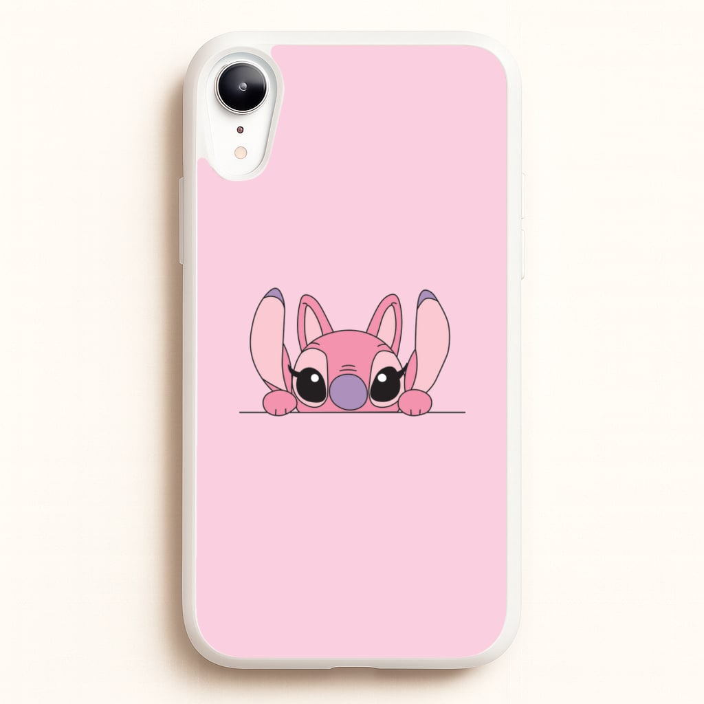 Angel Leaning - Pink Alien - Angel Stitch Phone Case for iPhone XR