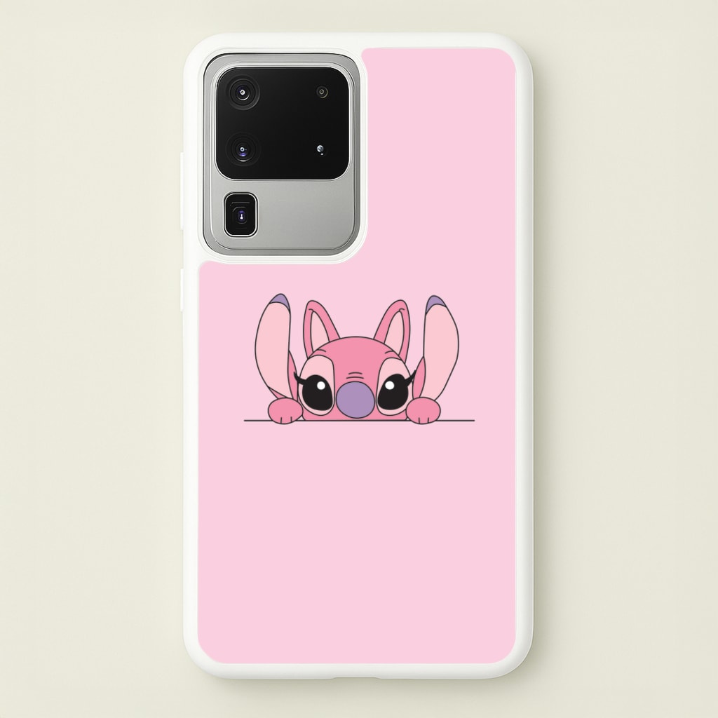Angel Leaning - Pink Alien - Angel Stitch Phone Case for Galaxy S20 Ultra