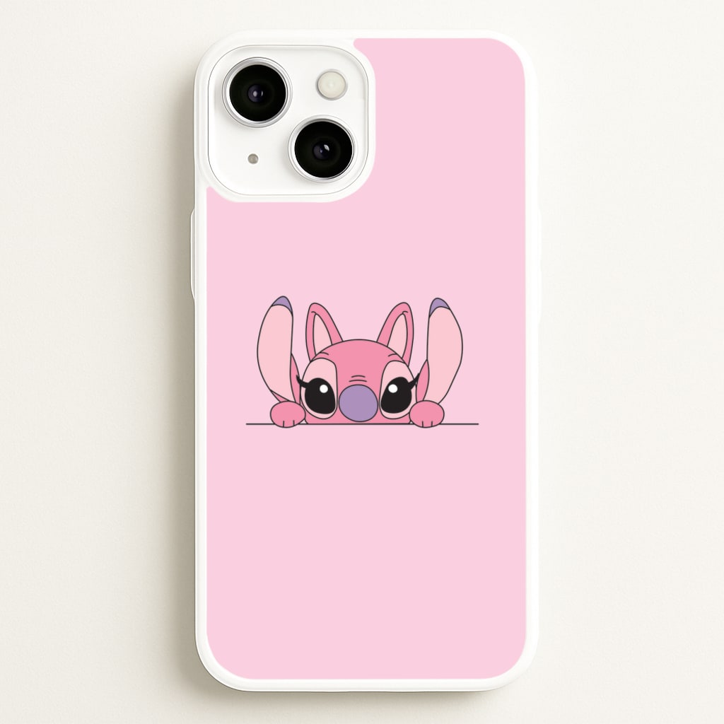 Angel Leaning - Pink Alien - Angel Stitch Phone Case for iPhone 13