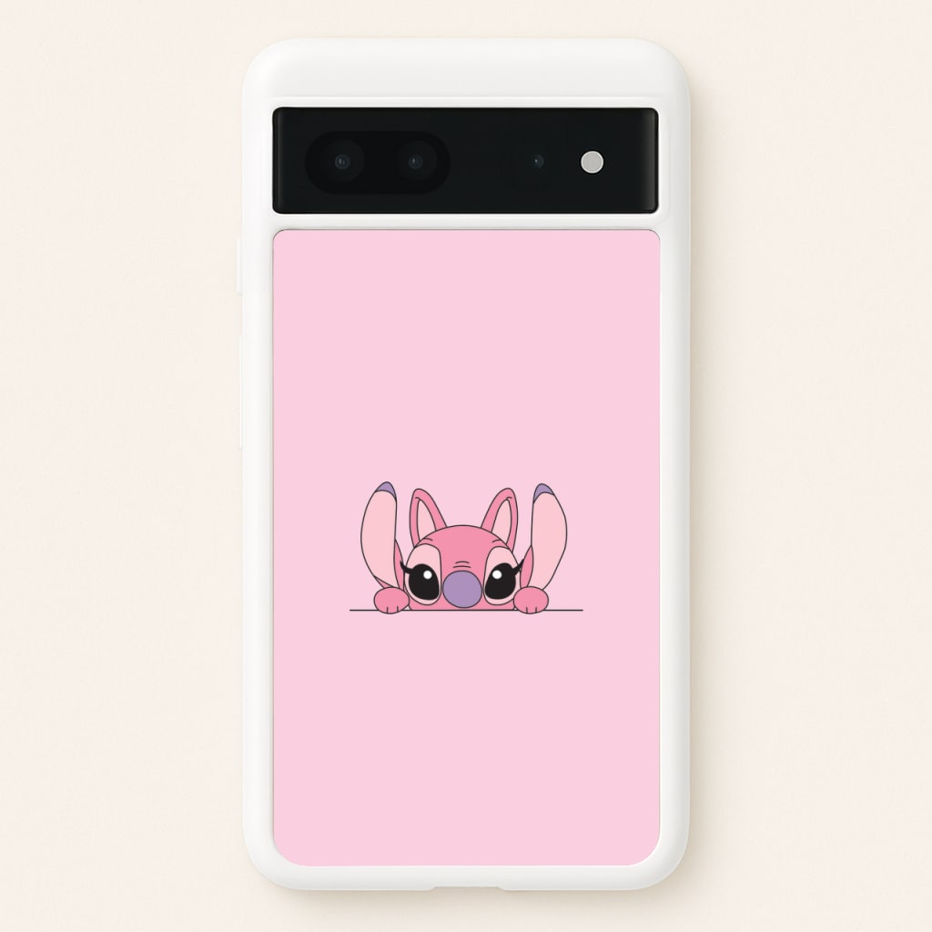 Angel Leaning - Pink Alien - Angel Stitch Phone Case for Google Pixel 7