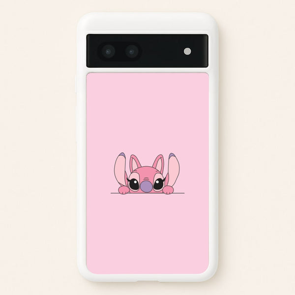 Angel Leaning - Pink Alien - Angel Stitch Phone Case for Google Pixel 6a