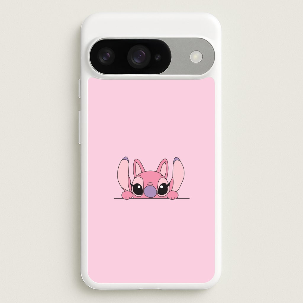 Angel Leaning - Pink Alien Phone Case for Google Pixel 10 / 10 Pro