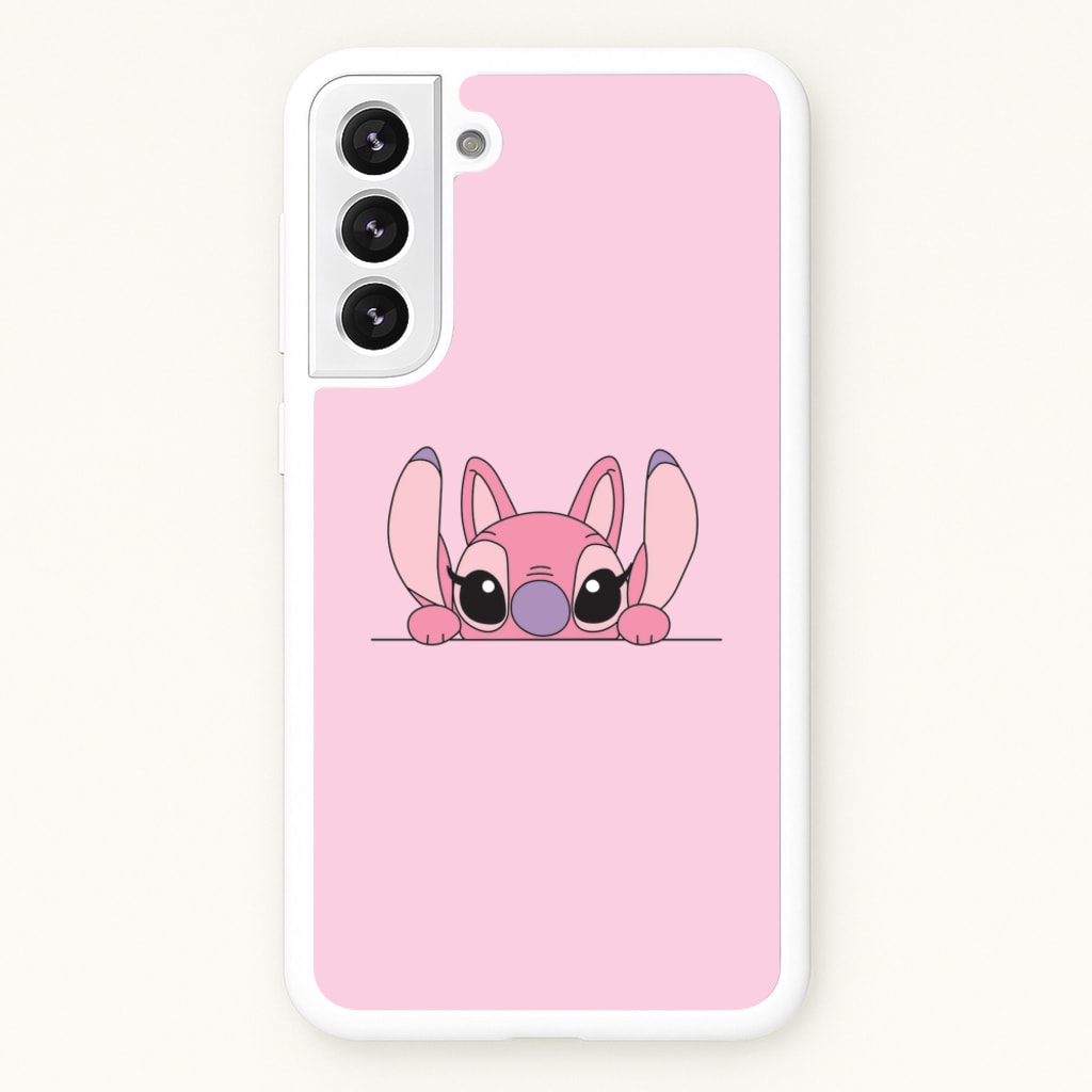 Angel Leaning - Pink Alien - Angel Stitch Phone Case for Galaxy S22