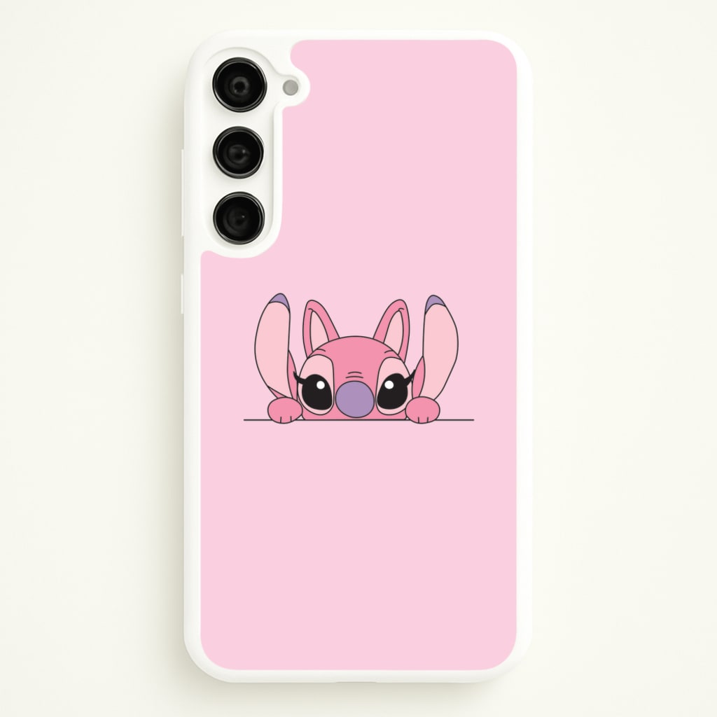 Angel Leaning - Pink Alien - Angel Stitch Phone Case for Galaxy S23 Plus