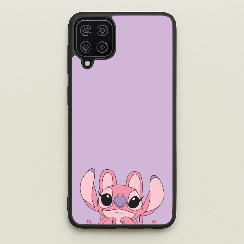 Gazing - Pink Alien - Angel Stitch Phone Case for Galaxy A12