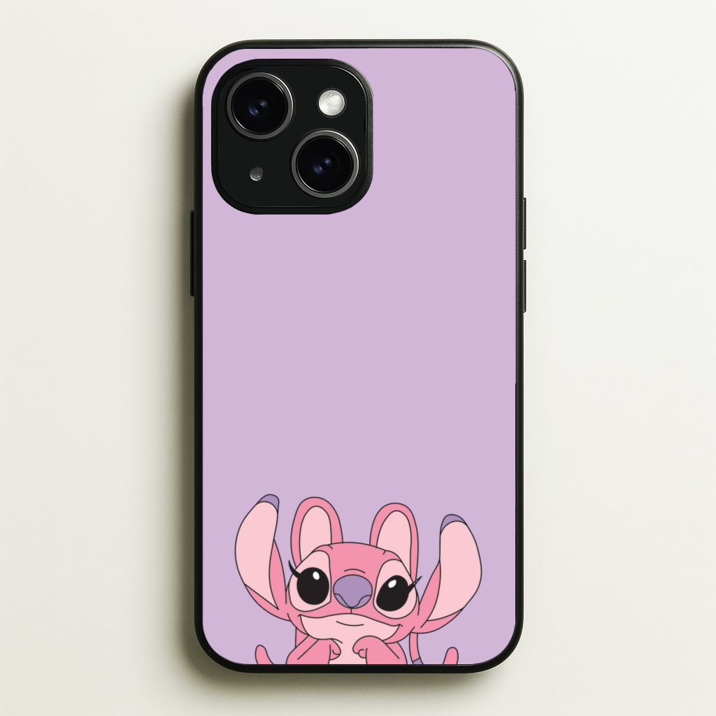 Gazing - Pink Alien - Angel Stitch Phone Case for iPhone 15