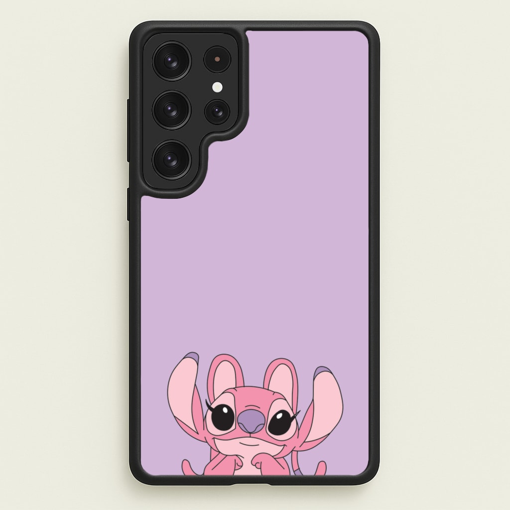 Gazing - Pink Alien - Angel Stitch Phone Case for Galaxy S22 Ultra