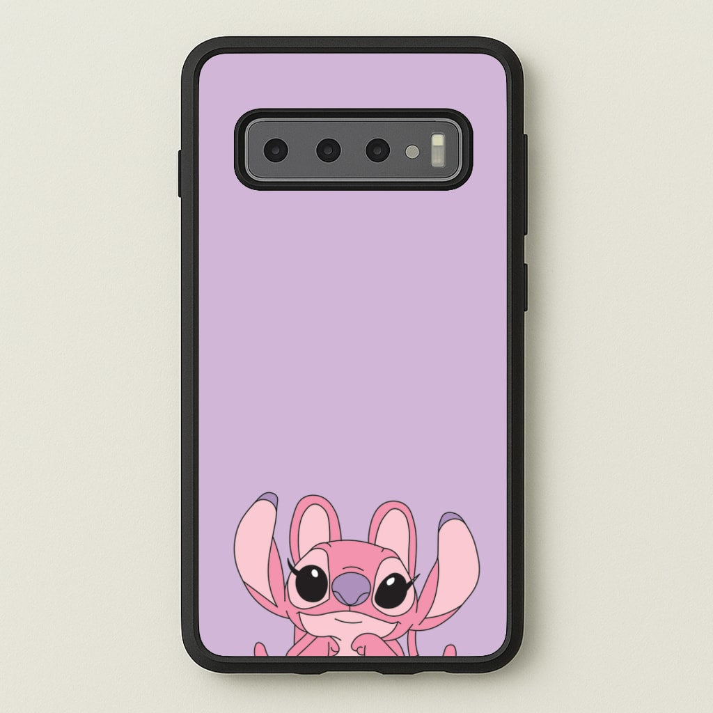 Gazing - Pink Alien - Angel Stitch Phone Case for Galaxy S10