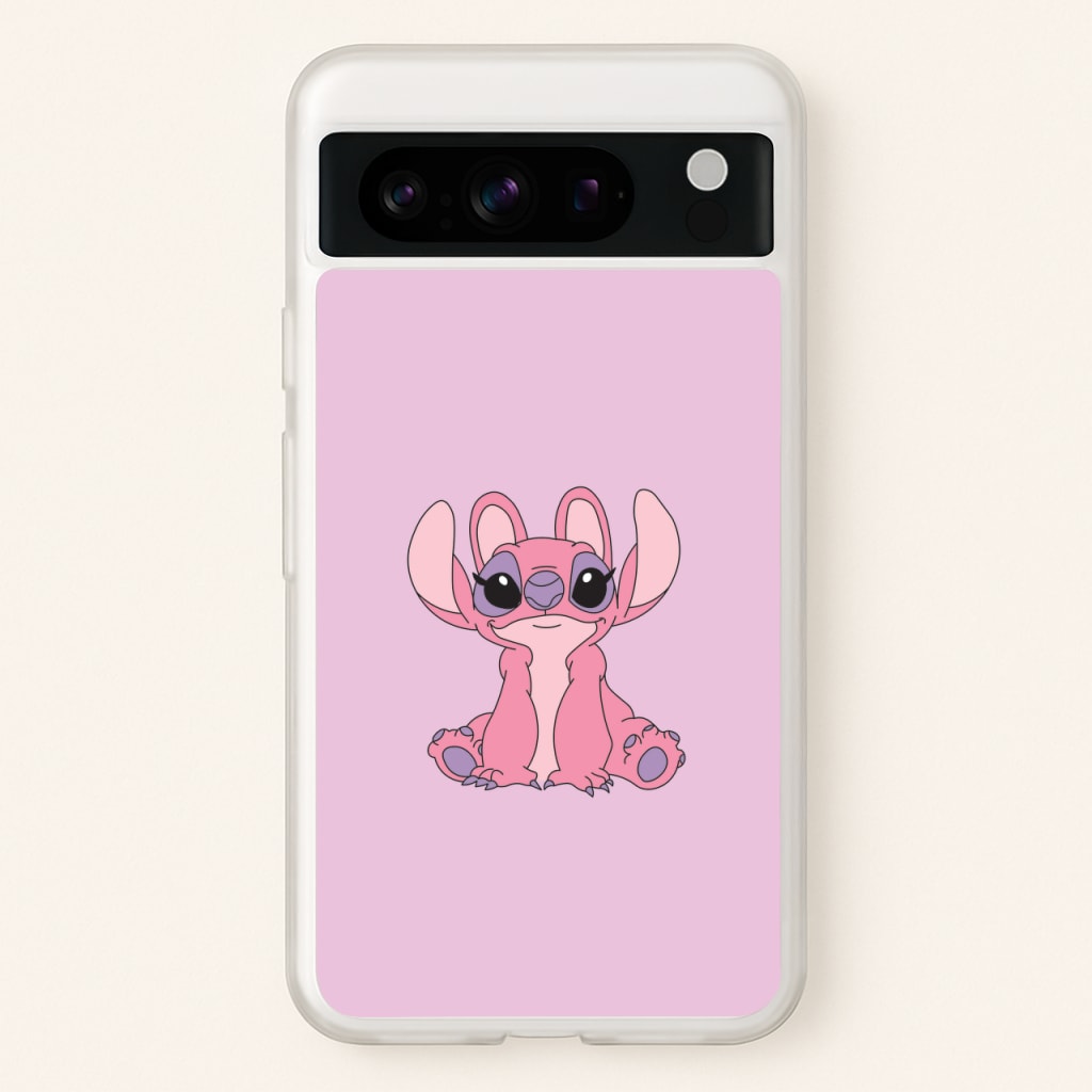 Sitting Down - Pink Alien  - Angel Stitch Phone Case for Google Pixel 8 Pro