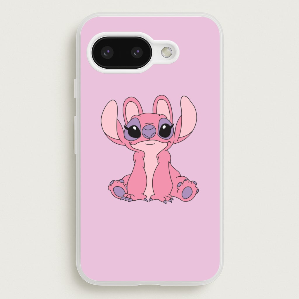 Sitting Down - Pink Alien  - Angel Stitch Phone Case for Google Pixel 9a