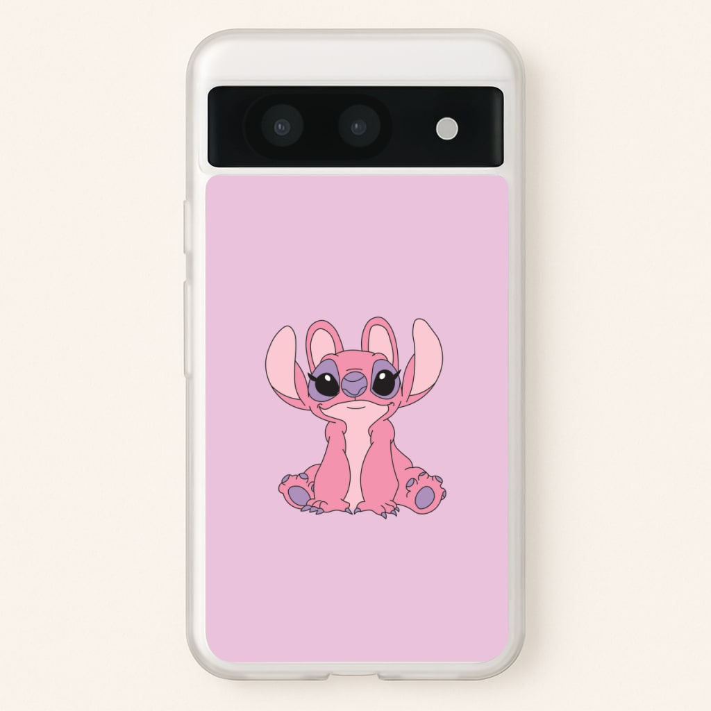 Sitting Down - Pink Alien  - Angel Stitch Phone Case for Google Pixel 8a