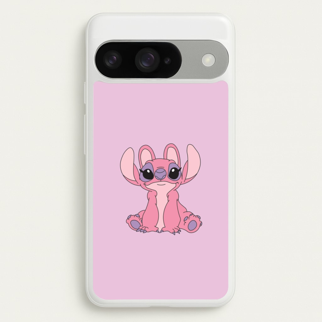 Sitting Down - Pink Alien Phone Case for Google Pixel 10 / 10 Pro