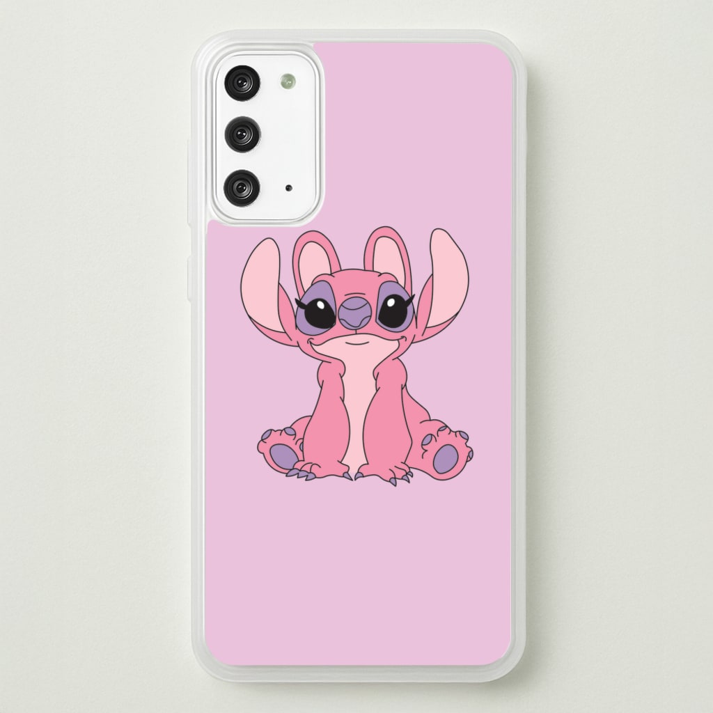 Sitting Down - Pink Alien  - Angel Stitch Phone Case for Galaxy Note 20