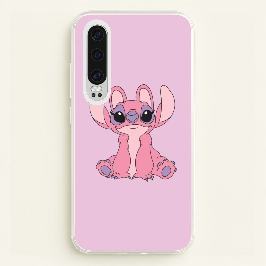 Sitting Down - Pink Alien - Angel Stitch Phone Case for Huawei P30