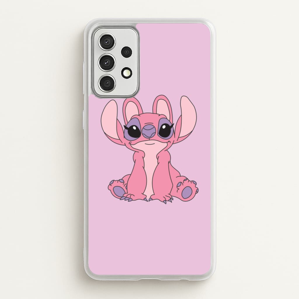 Sitting Down - Pink Alien  - Angel Stitch Phone Case for Galaxy A52 / A52s
