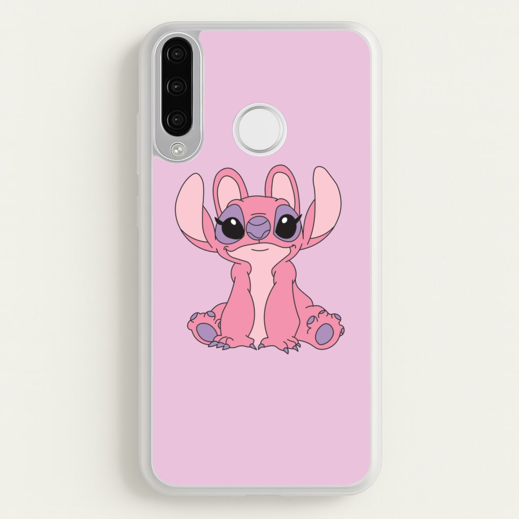 Sitting Down - Pink Alien  - Angel Stitch Phone Case for Huawei P30 Lite