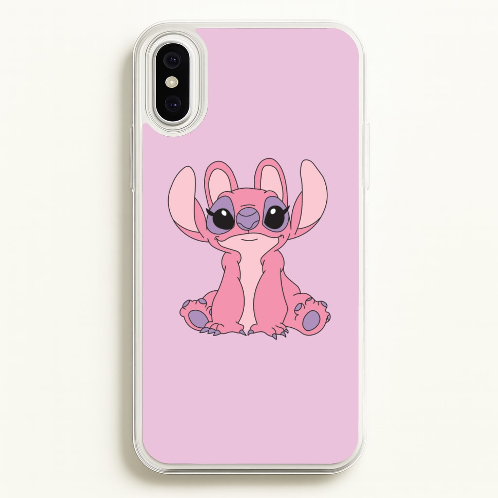 Sitting Down - Pink Alien  - Angel Stitch Phone Case for iPhone XS Max