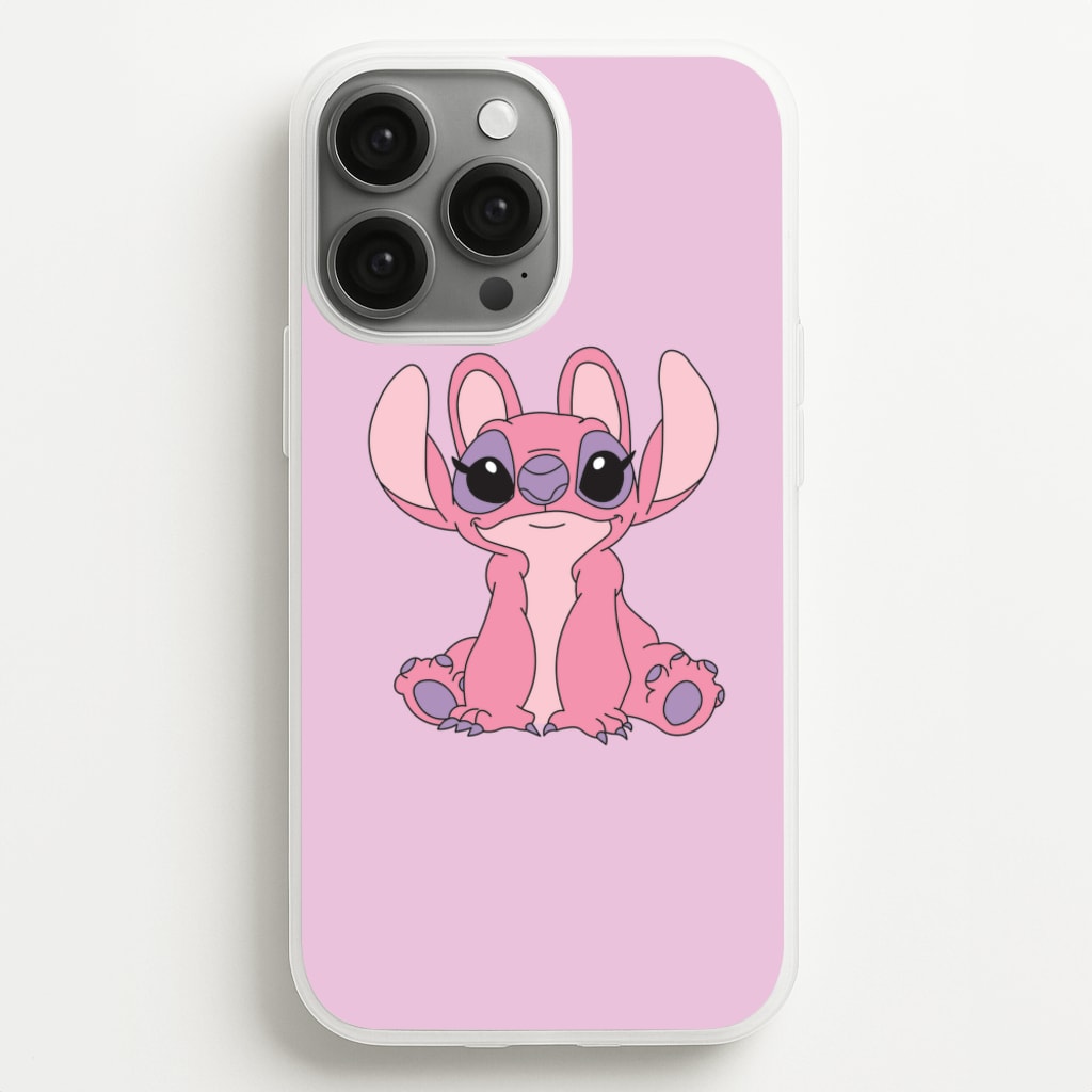 Sitting Down - Pink Alien - Angel Stitch Phone Case for iPhone 13 Pro Max