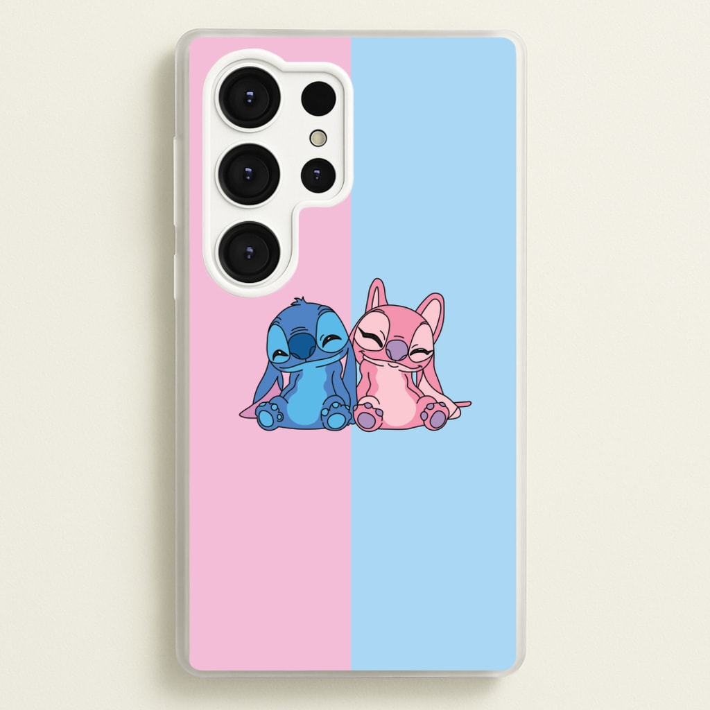 Best Friends - Pink Alien - Angel Stitch Phone Case for Galaxy S25 Ultra