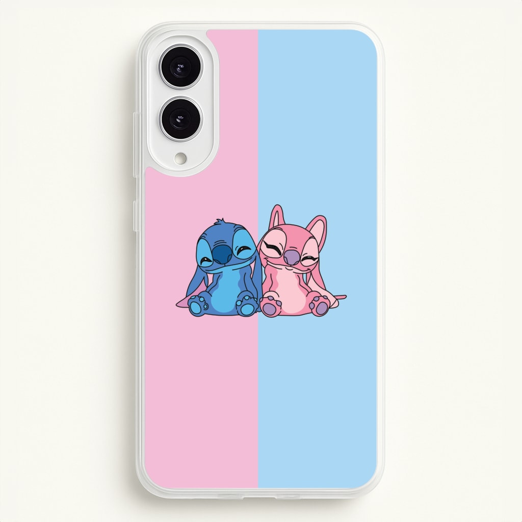 Best Friends - Pink Alien - Angel Stitch Phone Case for Galaxy S25 Edge