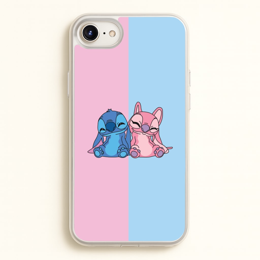 Best Friends - Pink Alien - Angel Stitch Phone Case for iPhone 6 Plus / 7 Plus / 8 Plus