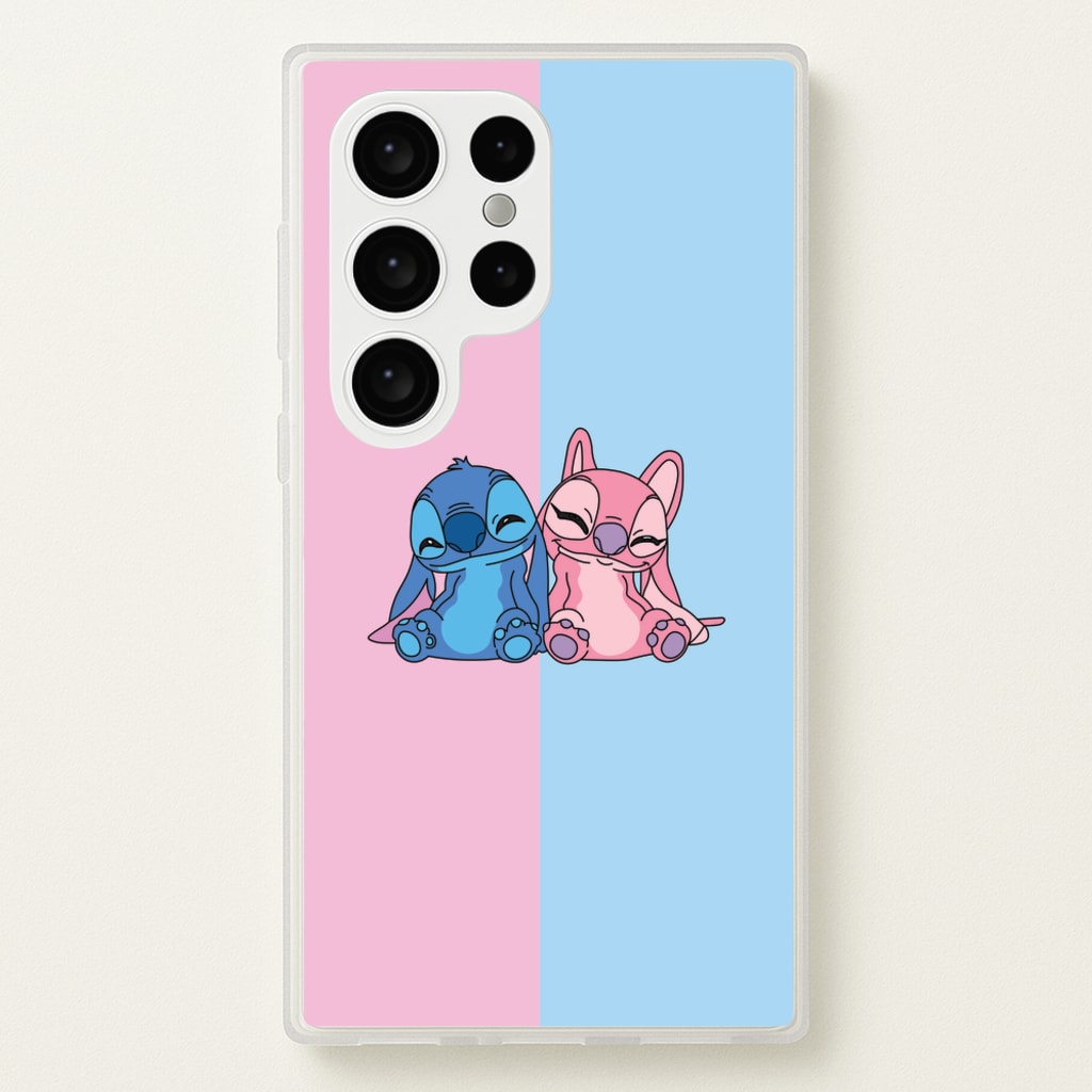 Best Friends - Pink Alien - Angel Stitch Phone Case for Galaxy S24 Ultra