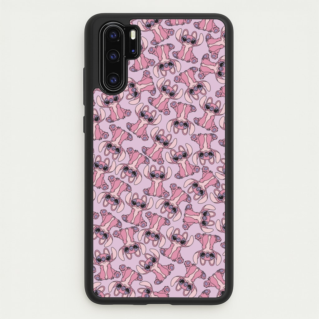 Angel Pink Alien Pattern - Angel Stitch Phone Case for Huawei P30 Pro