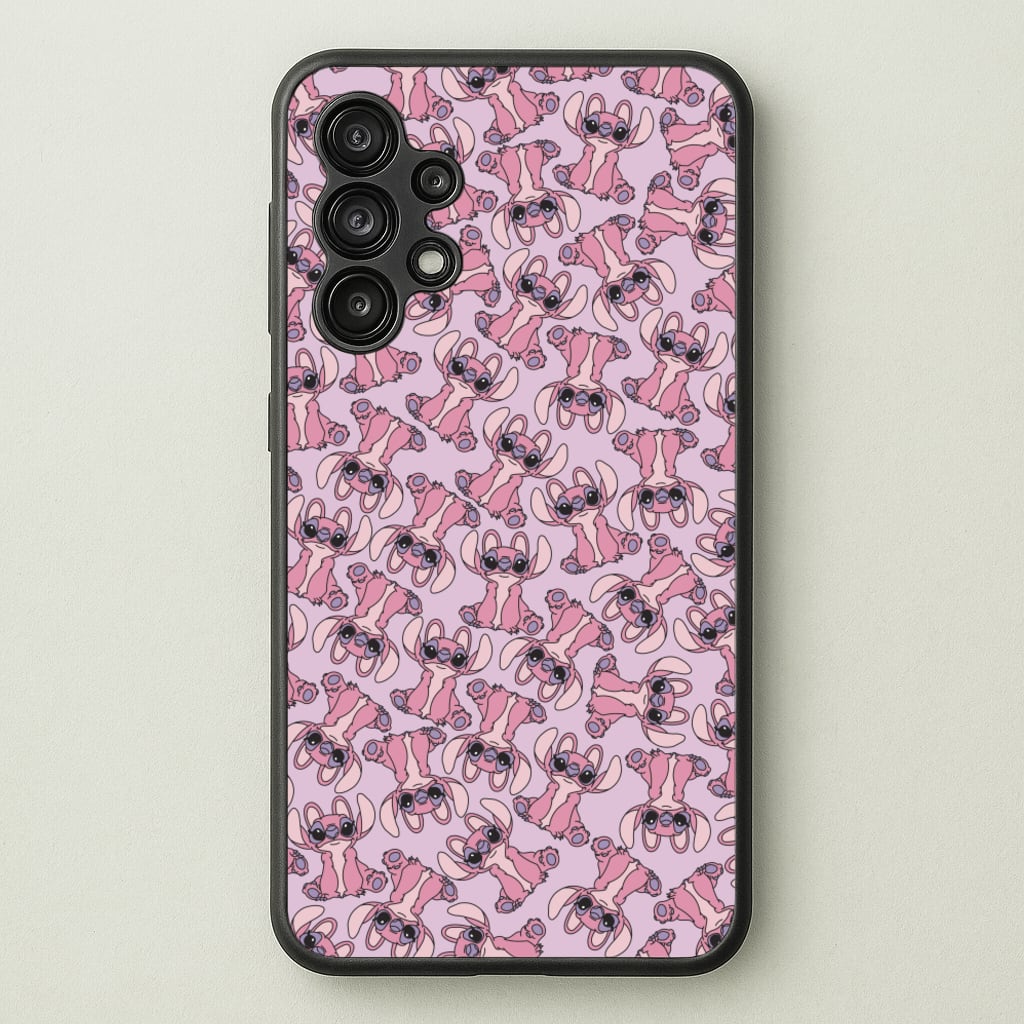 Angel Pink Alien Pattern - Angel Stitch Phone Case for Galaxy A13