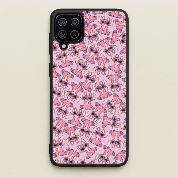Angel Pink Alien Pattern - Angel Stitch Phone Case for Galaxy A12