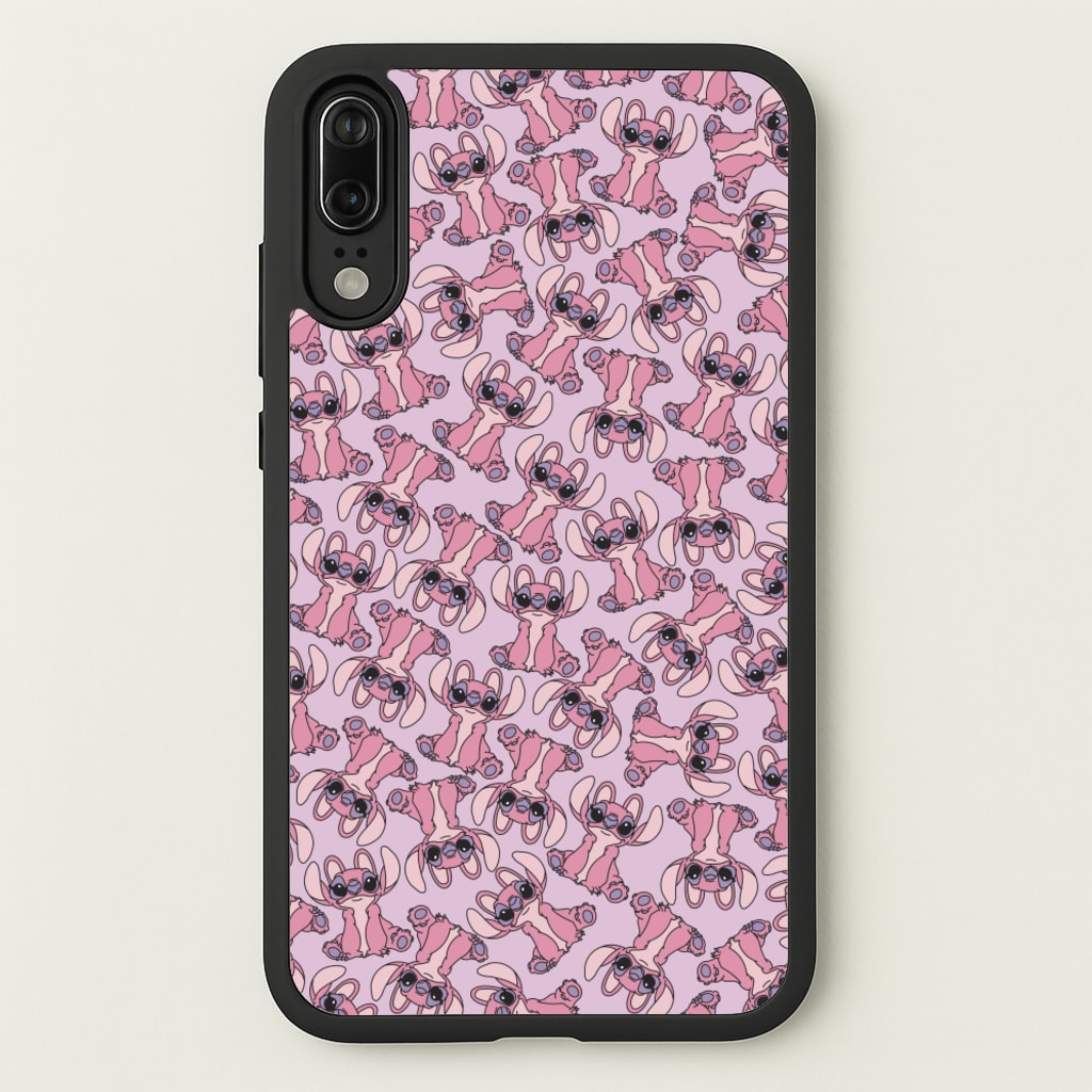 Angel Pink Alien Pattern - Angel Stitch Phone Case for Huawei P20