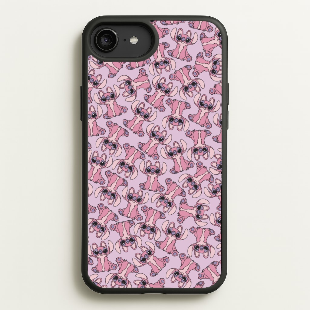 Angel Pink Alien Pattern - Angel Stitch Phone Case for iPhone 6 Plus / 7 Plus / 8 Plus