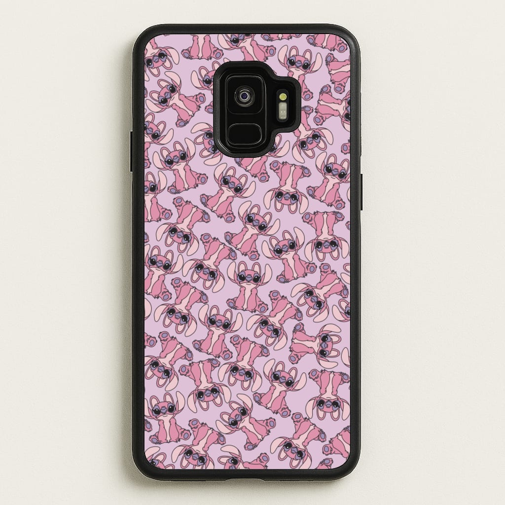 Angel Pink Alien Pattern - Angel Stitch Phone Case for Galaxy S9