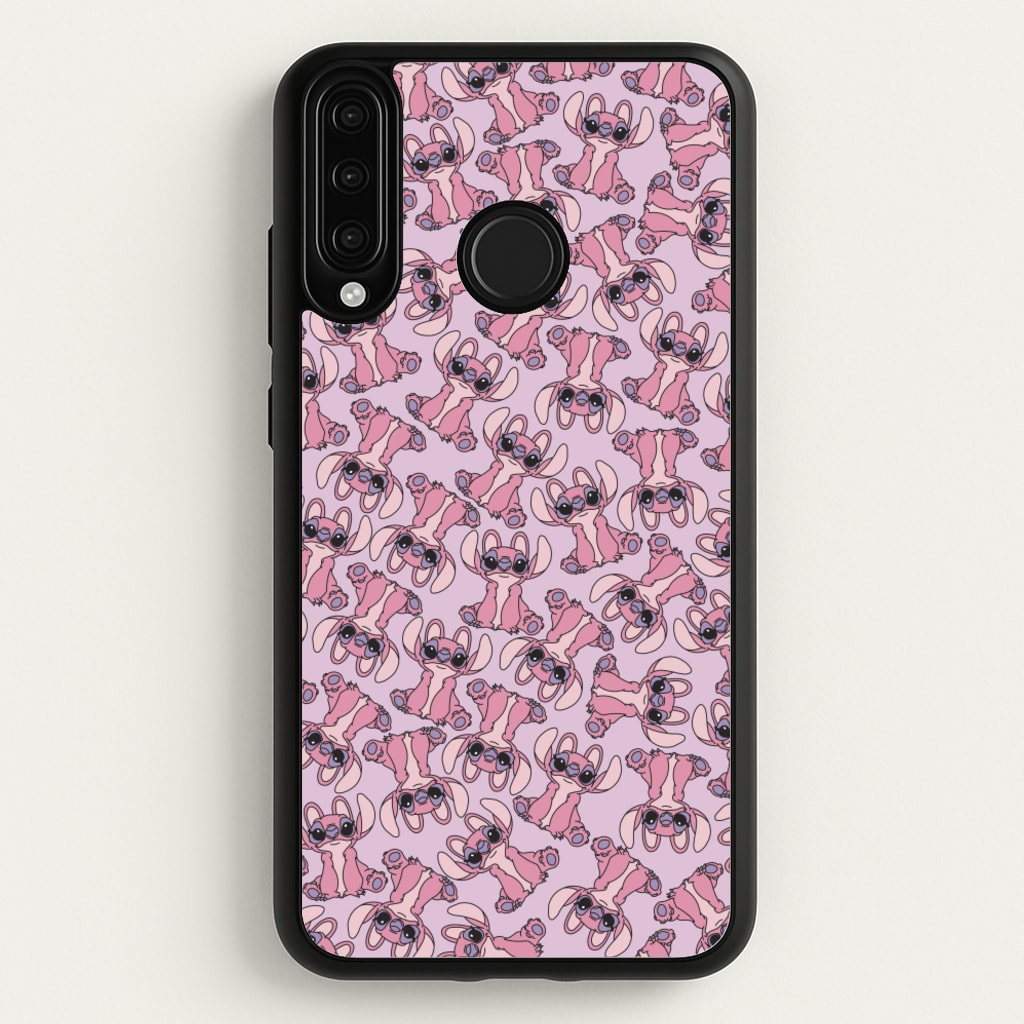 Angel Pink Alien Pattern - Angel Stitch Phone Case for Huawei P30 Lite