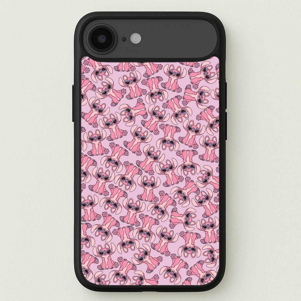 Angel Pink Alien Pattern Phone Case for iPhone 17 Air
