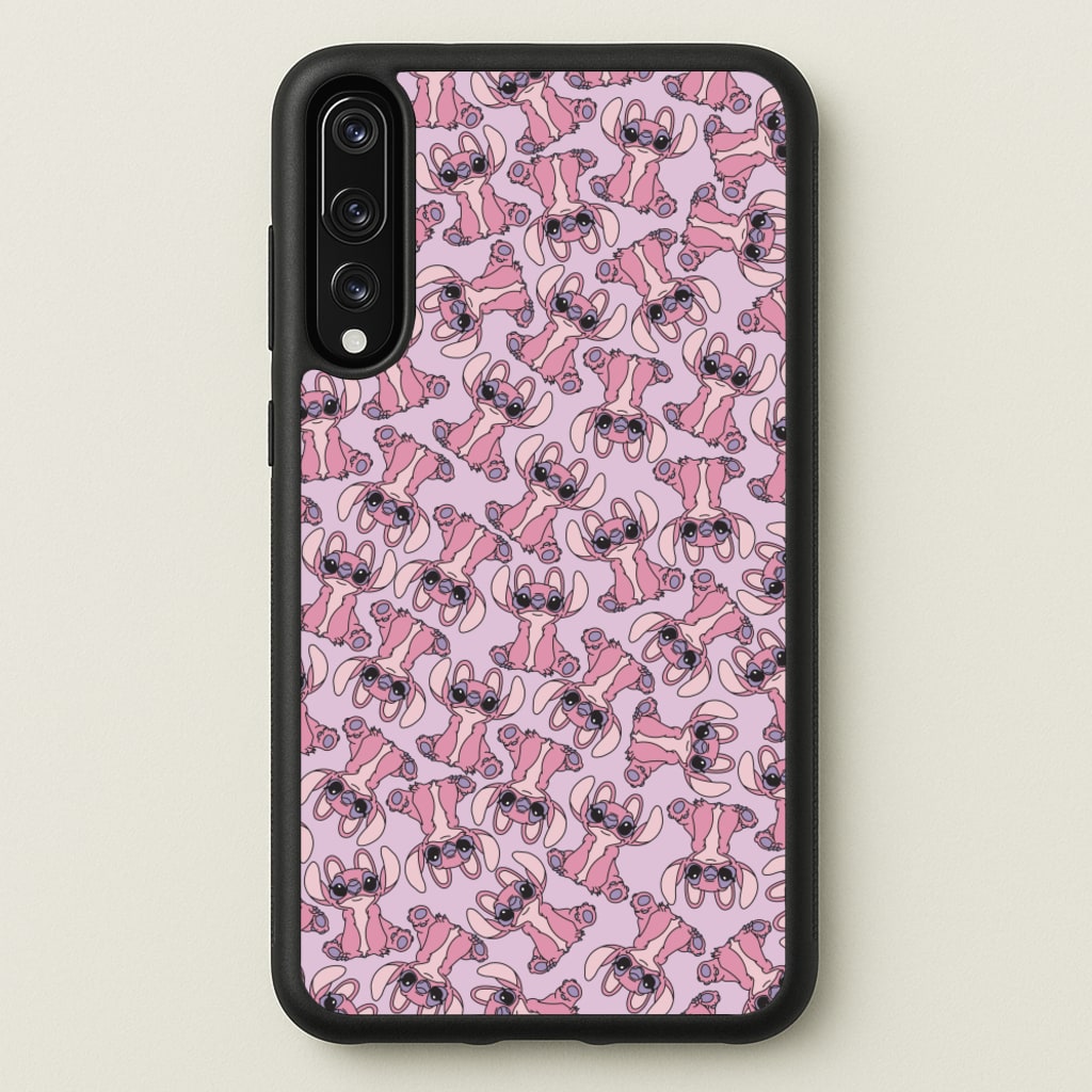 Angel Pink Alien Pattern - Angel Stitch Phone Case for Huawei P20 Pro