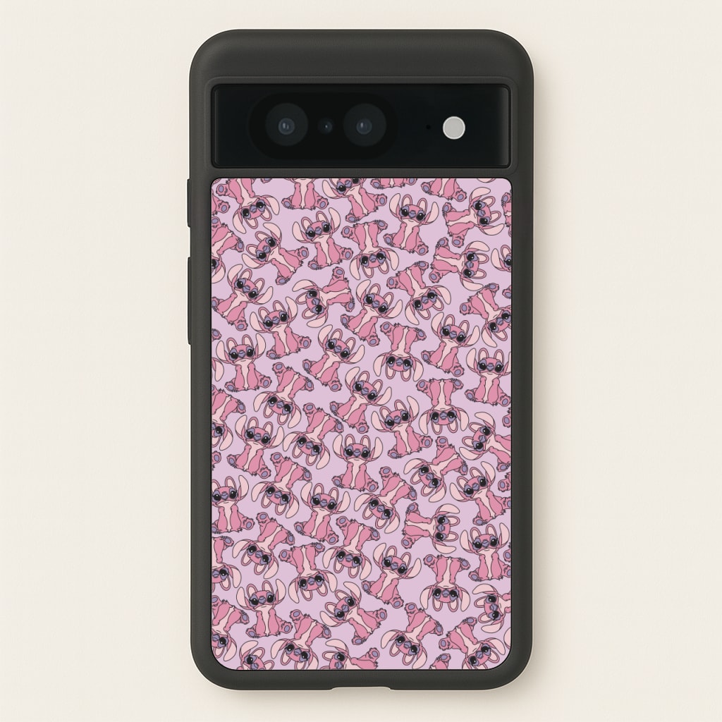 Angel Pink Alien Pattern - Angel Stitch Phone Case for Google Pixel 8