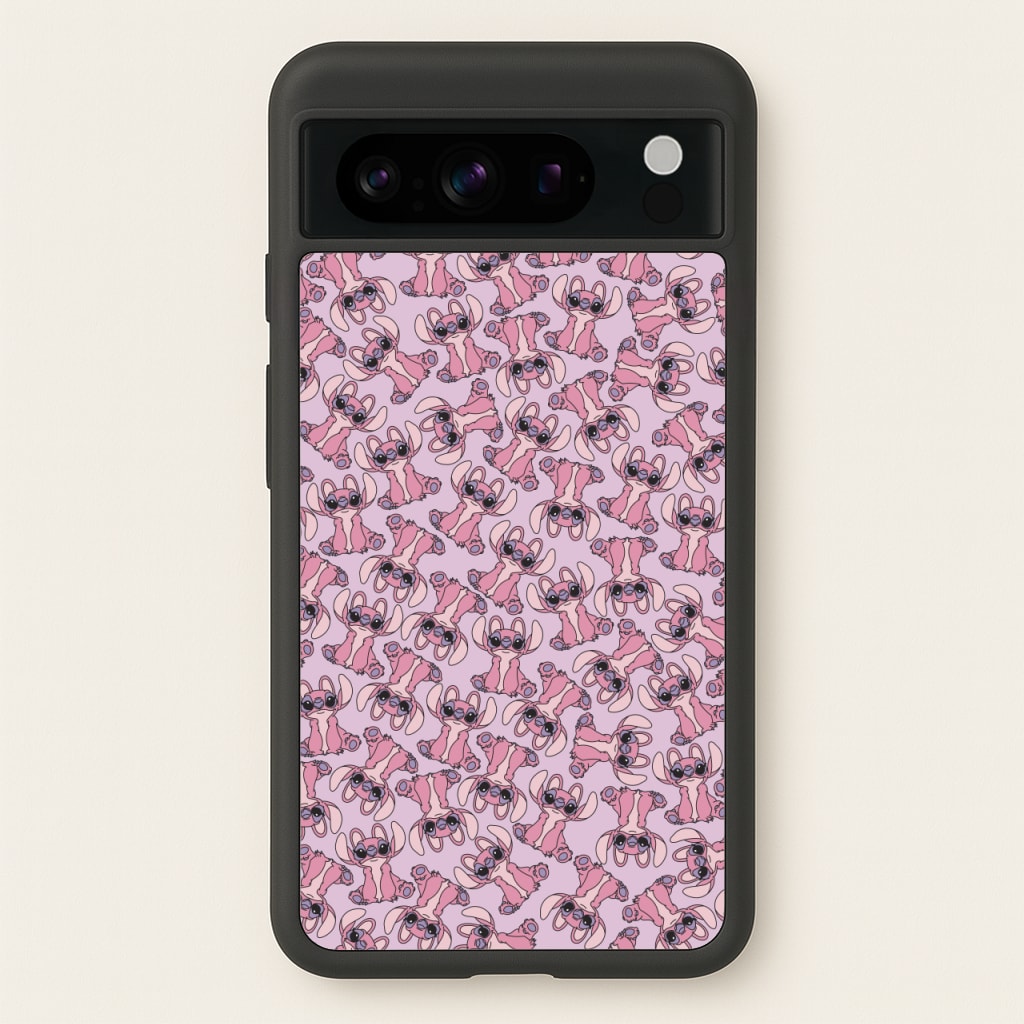 Angel Pink Alien Pattern - Angel Stitch Phone Case for Google Pixel 8 Pro