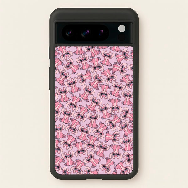 Angel Pink Alien Pattern - Angel Stitch Phone Case for Google Pixel 8 Pro