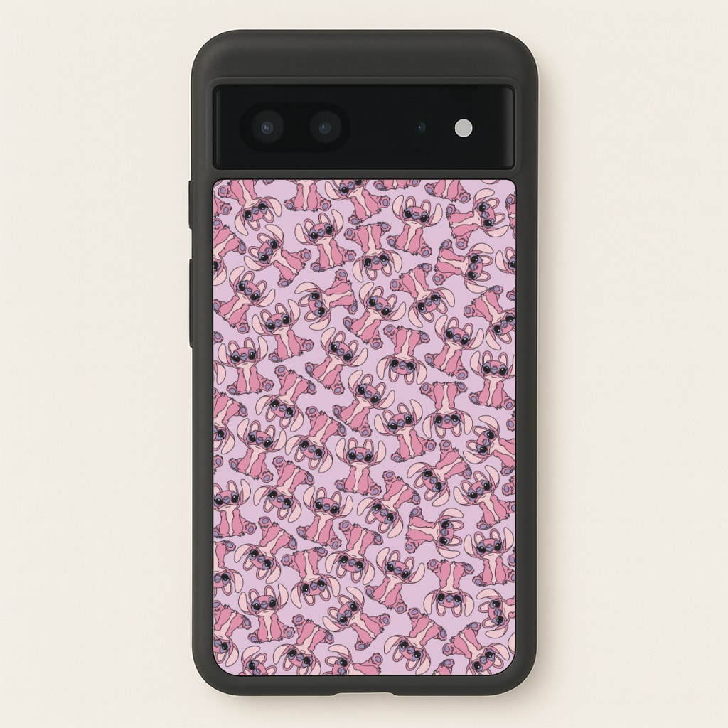 Angel Pink Alien Pattern - Angel Stitch Phone Case for Google Pixel 7