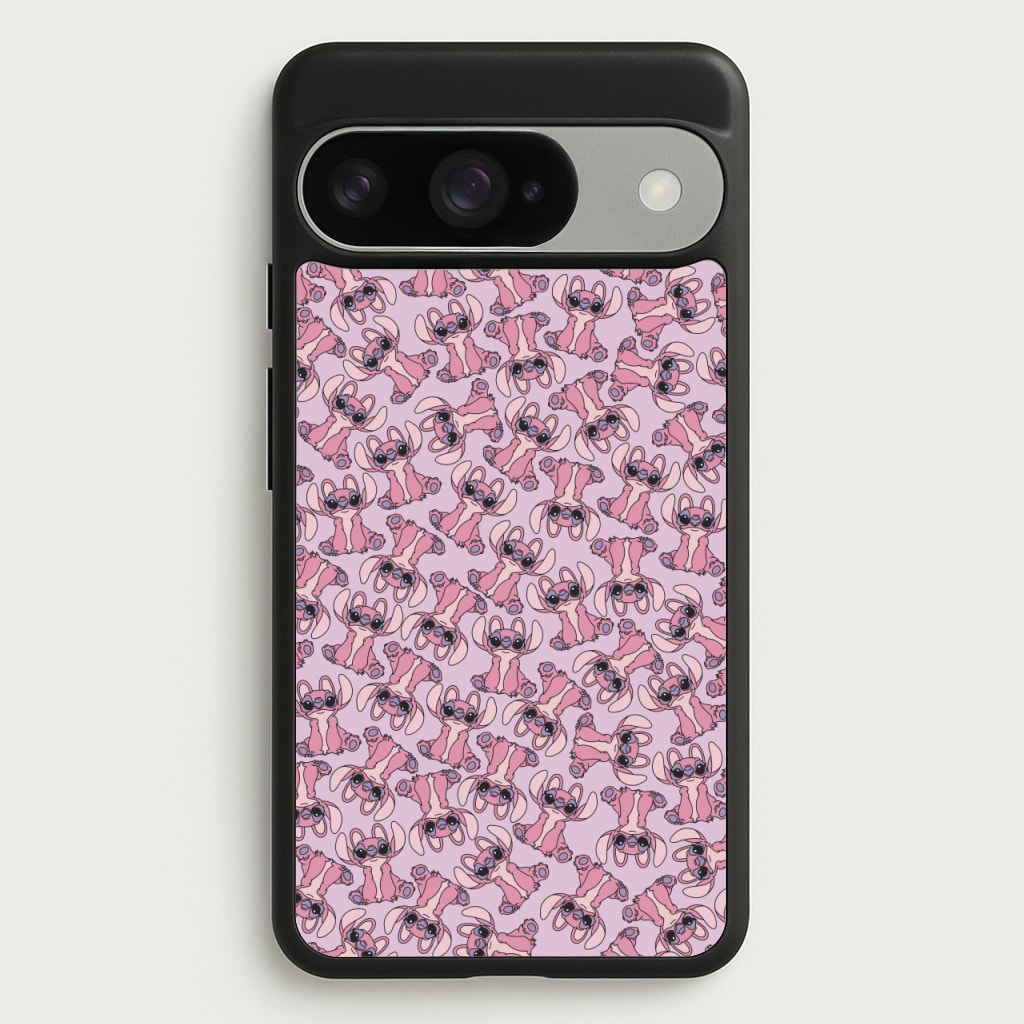Angel Pink Alien Pattern Phone Case for Google Pixel 10 / 10 Pro