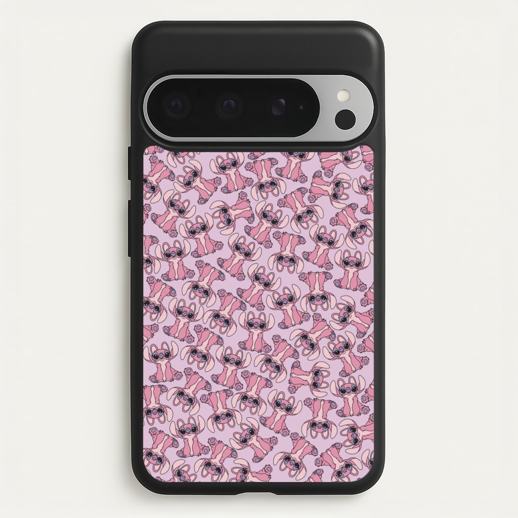 Angel Pink Alien Pattern - Angel Stitch Phone Case for Google Pixel 9 Pro XL