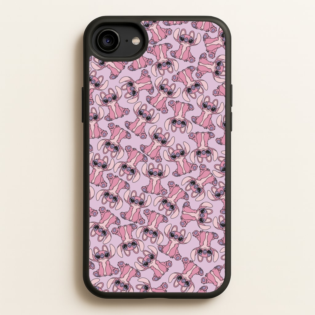 Angel Pink Alien Pattern - Angel Stitch Phone Case for iPhone 6 / 7 / 8 / SE