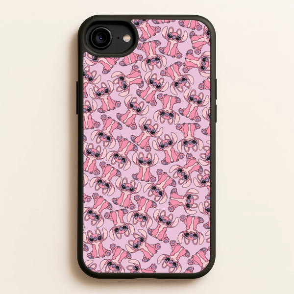 Angel Pink Alien Pattern - Angel Stitch Phone Case for iPhone 6 / 7 / 8 / SE