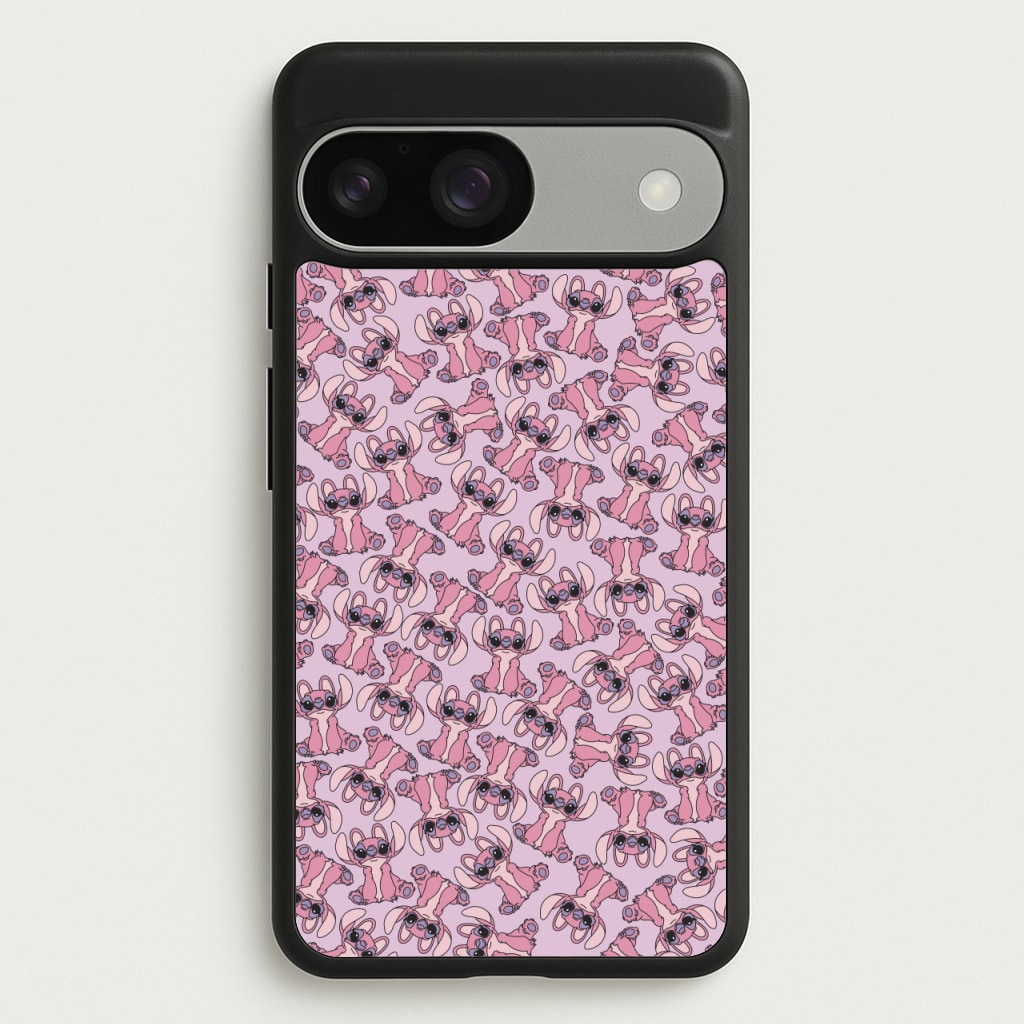 Angel Pink Alien Pattern - Angel Stitch Phone Case for Google Pixel 9 / 9 Pro
