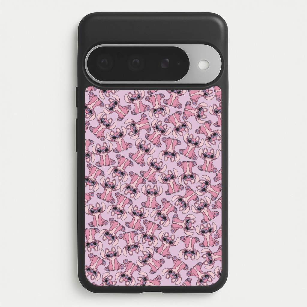 Angel Pink Alien Pattern Phone Case for Google Pixel 10 Pro XL